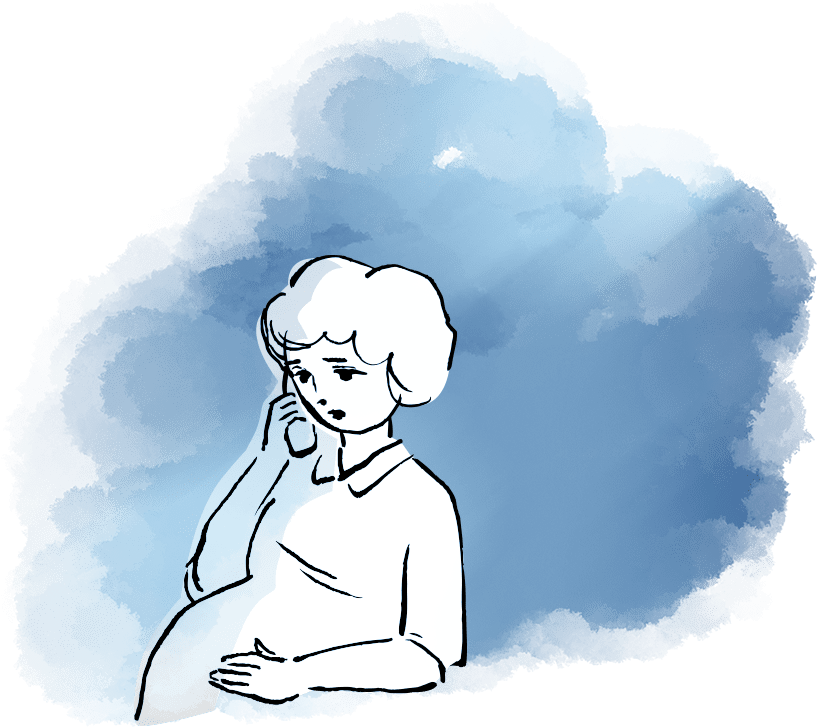 妊婦さんのイラスト