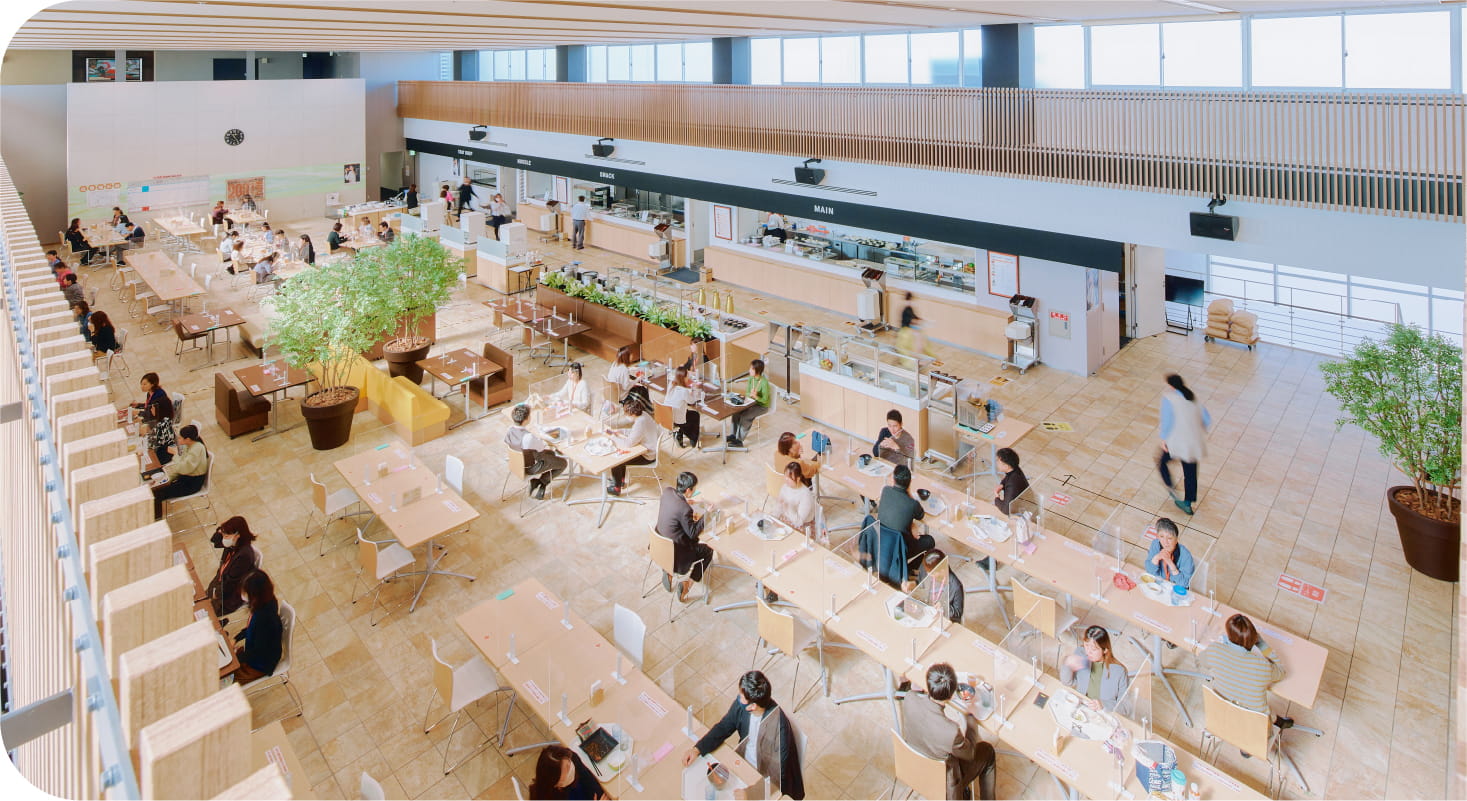 社員食堂の様子